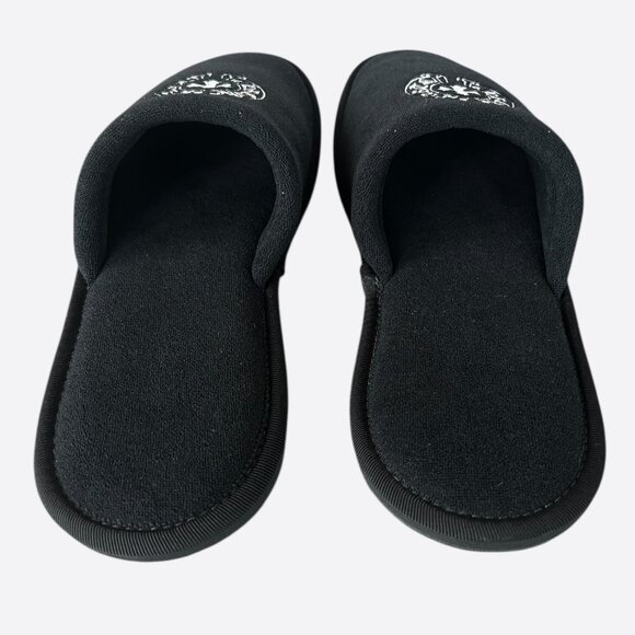 Chrome Hearts Black & White Horseshoe Logo Slippers - Picture 3 of 6